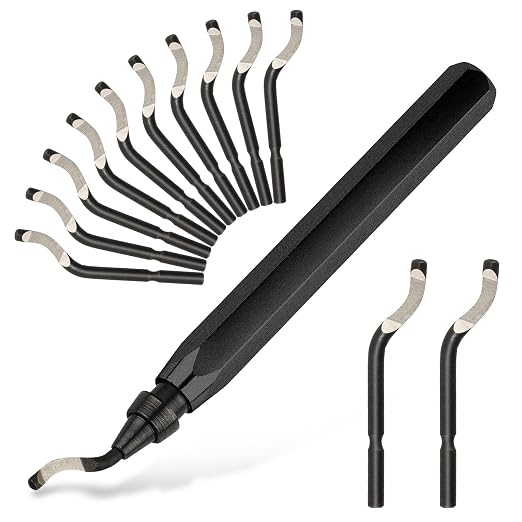 Deburring Tool with 12 High Speed Steel Blades, Deburring Tool 3D Printing by PEASUG