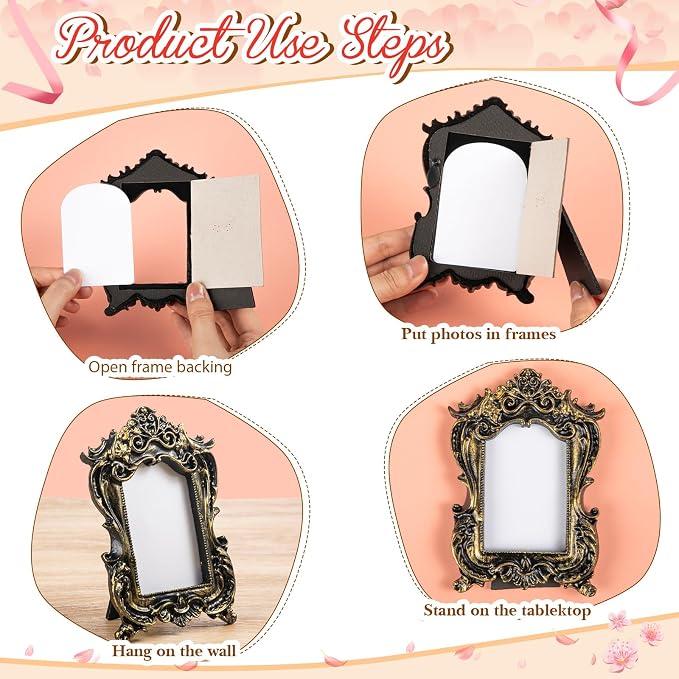 Maitys 5 Pcs Mini Picture Vintage Frames - Image 6