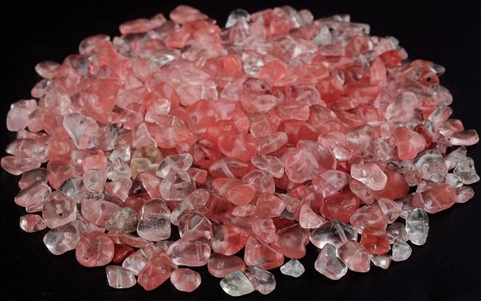 Natural Chip Stone Beads Watermelon Red 5-8mm About 400 Pieces Irregular - Image 2
