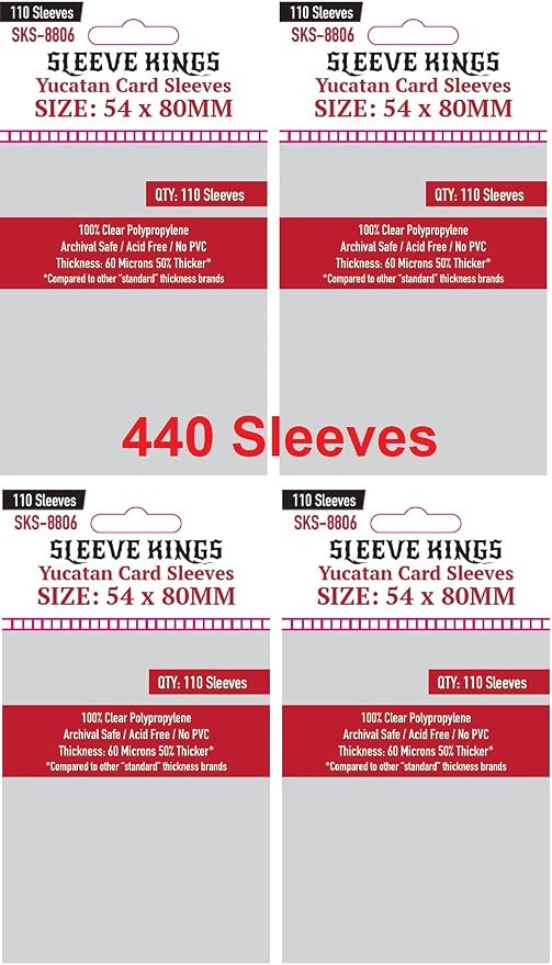 Sleeve Kings Yucatan Card Sleeves 54 X 80 mm by SleeveKings