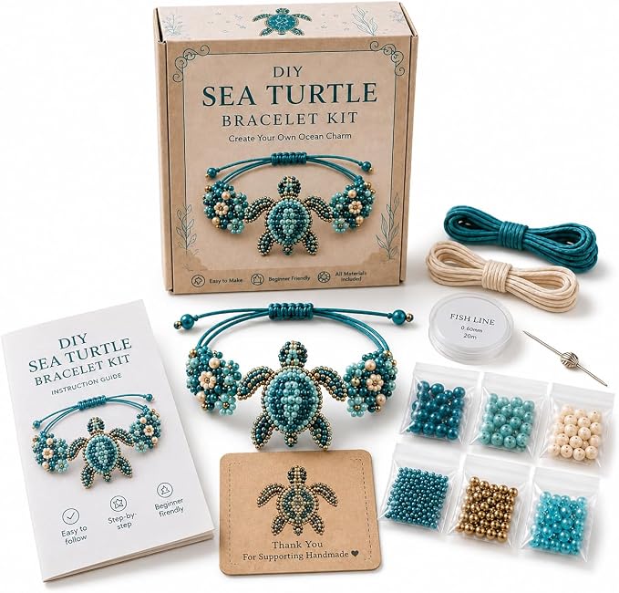 DIY Beaded Bracelet Making Kit, Beginner-Friendly Beaded Bracelet Animal Making by Unknown