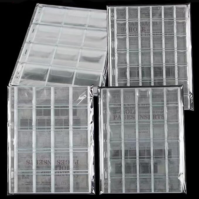 MUQING 840 Pockets Coin Pages, 20 Sheets Pocket Inserts Collecting Sleeves - Image 5