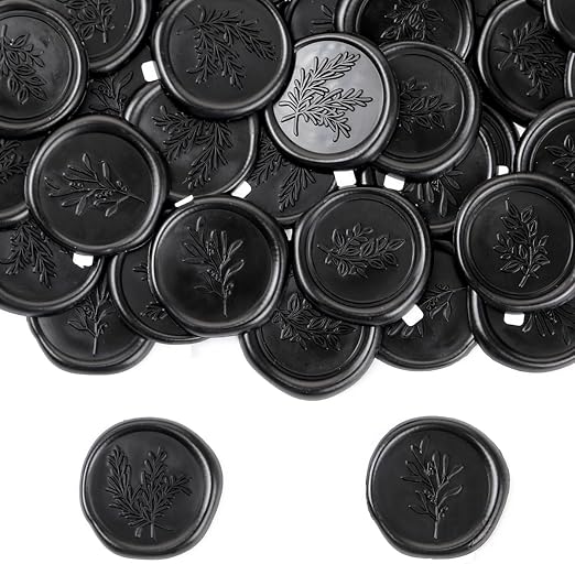 60 Pcs Wax Seal Stickers Wedding Invitation Envelope Seal Stickers Self by Zaamwoyy
