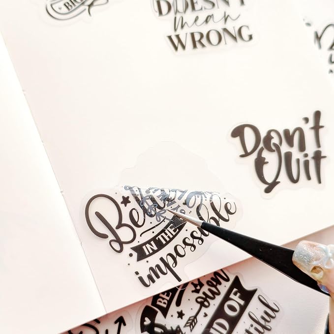 PRSTINCOL Positive Affirmation Stickers, Planners and Water Bottles - Image 3