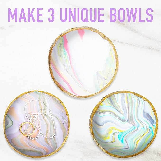 JOiFULi Make Your Own Clay Jewelry Bowls Arts and Crafts Kit - Image 3