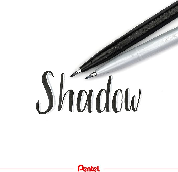 Pentel Fude Touch Sign Pen, Felt Pen Like Brush Stroke - Image 8