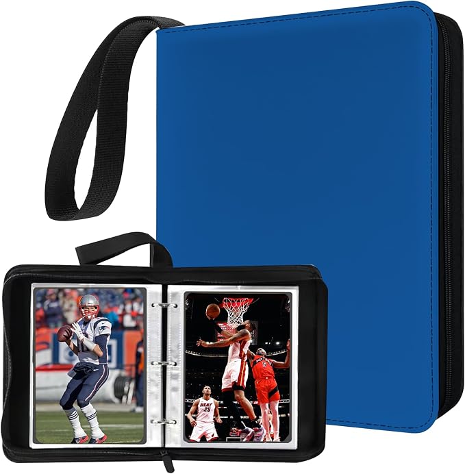 Mini Card Binder, 1-Pocket Super Lightweight Zipper Binder Holds 80+ Trading by Unknown