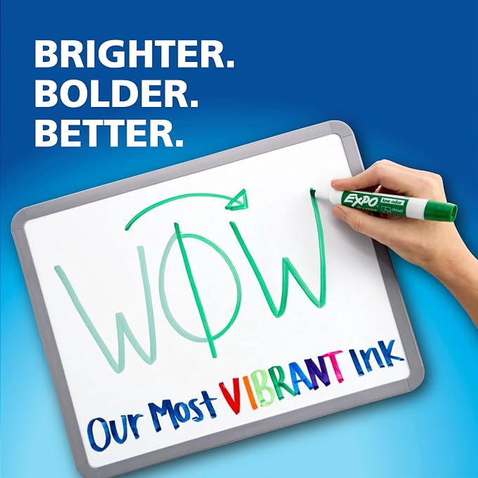 EXPO Dry Erase Markers, Low Odor Ink, Fine Tip, Organization, Essential Supplies - Image 2