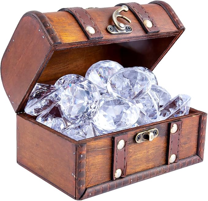 Niceup 26PCS Fake Diamonds Gem Toys, 1.5in Clear Pool Diving Gems Acrylic - Image 5