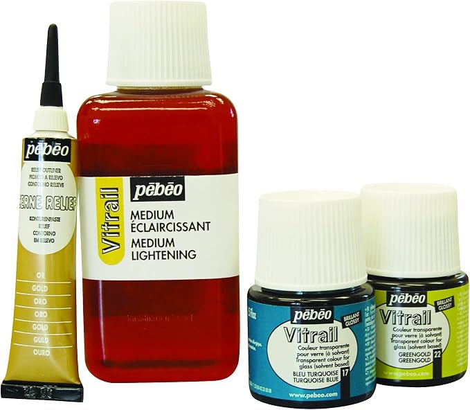 Pebeo Vitrail, Cerne Relief Dimensional Paint, 20 ml Tube - Image 6
