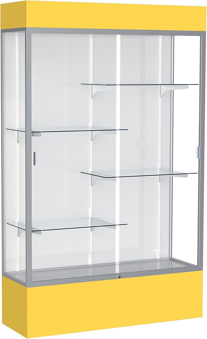 Waddell Spirit Lighted Floor Display Case, Satin Finish by WADDELL