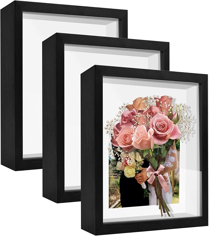 8.5x11 Shadow Box Frame Display Case by TOUYINGER
