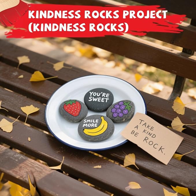 ReePlan 16PCS Rocks for Painting, 2-3 Inches Natural Smooth River Rocks for - Image 6