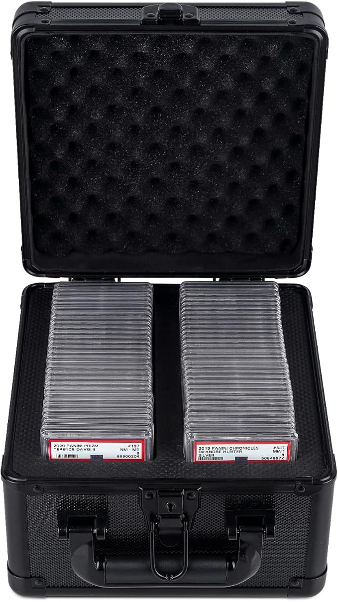 KAGSWAMO Graded Card Storage Box, Holds 60+ PSA Slab Card Case by KAGSWAMO