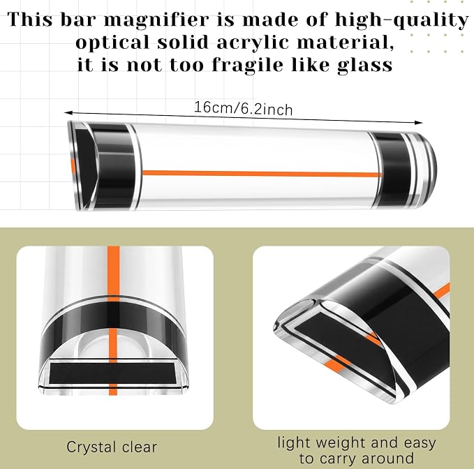 Chunful 1 Pcs Magnifying Ruler - Image 2