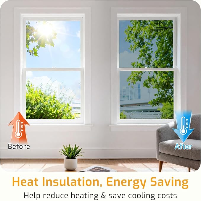 LUTE One Way Window Privacy Film, Window Tint, 23.6" x 157.4" | Sun Blocking UV - Image 4
