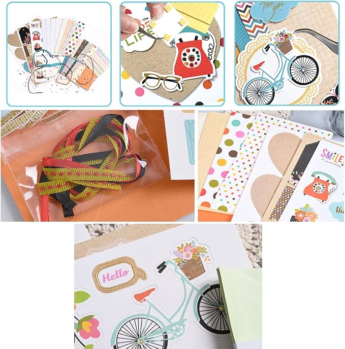 Huralona Handmade DIY Greeting Card Kits includes 16 Blank Cards 16 Colorful - Image 6
