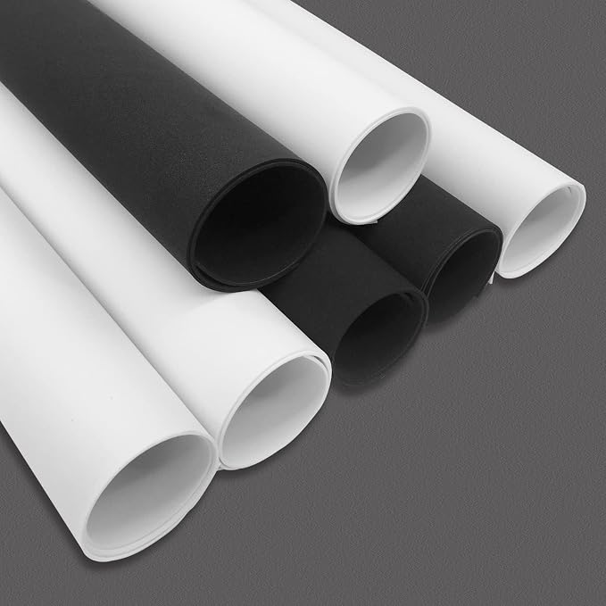 biguphate 24 PCS White EVA Foam Sheets 1mm Thick 15.7 x 11.8 Inches Craft Foam - Image 4