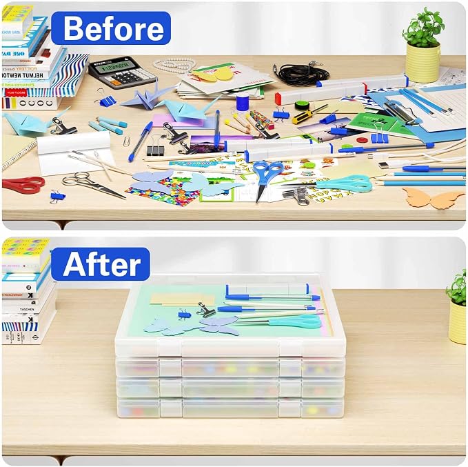 Denkee 12 x 12 Paper Storage, 6 Pack Scrapbook Paper Organizer Storage - Image 4