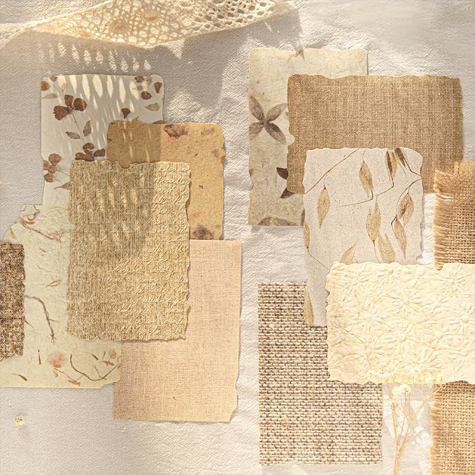 84 Sheets Small Textured Scrapbook Paper and 3D Embossed Collage Paper - Image 7