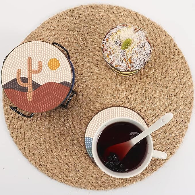 Bulerrylulu 6 Pcs Diamond Painting Coasters Kits - Image 4