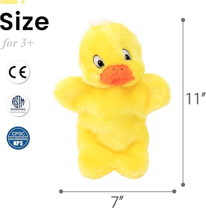 Easfan Duck Hand Puppet Plush Interactive Animal Toy - Image 5