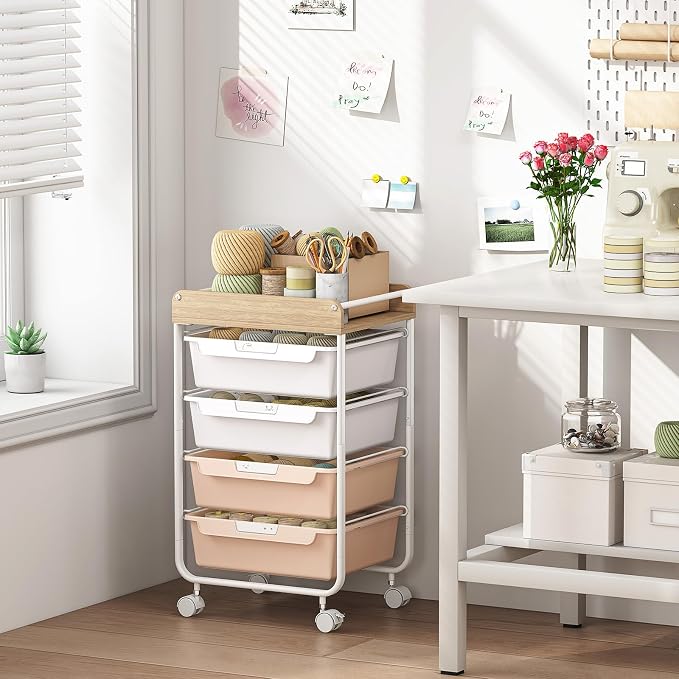 Rolling Craft Storage Cart - Image 2