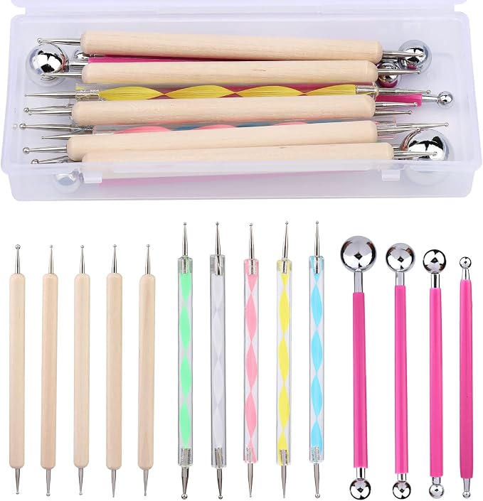 14 PCS Dotting Tools Ball Styluses by lokunn