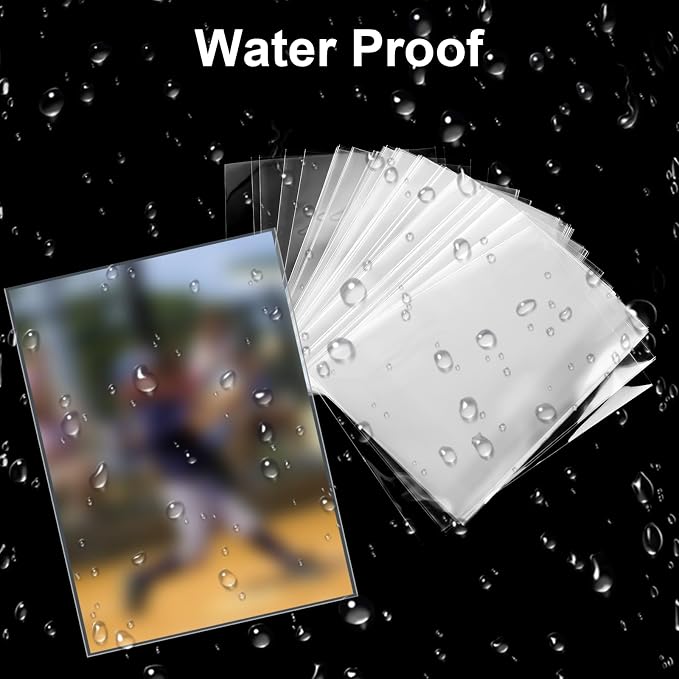 1000 Counts Premium Standard Baseball Trading Card Sleeves, Plastic Clear - Image 4