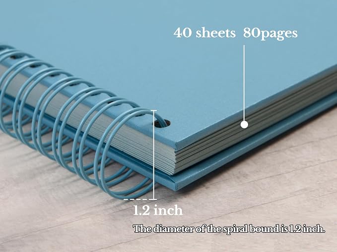 potricher 12 x 12 Inch Large DIY Scrapbook Photo Album 80 Pages Thick Kraft - Image 4