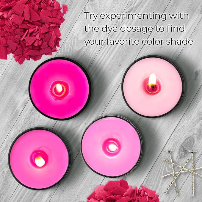 Pink Candle Dye 2oz for Soy Candle Making – Highly Concentrated Candle Wax Dyes - Image 6