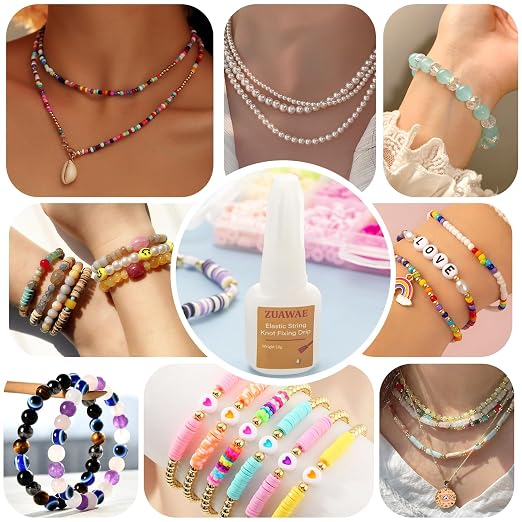 3 Pcs Bracelet String Elastic String Kont Fixing Drip, Jewelry Glue - Image 7