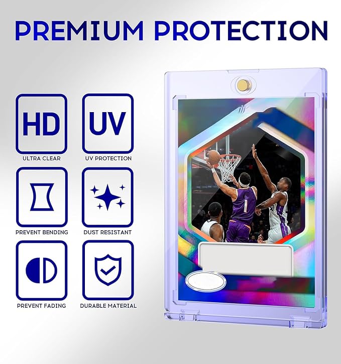 Basthalan 25ct Magnetic Card Holder, 35pt One Touch Card Holder, U-V Protectors - Image 3