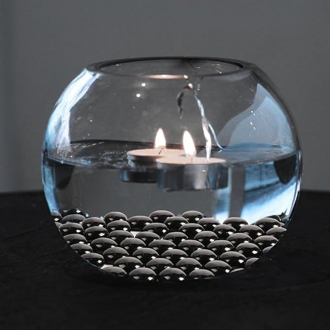 5Lb Black Glass Marbles, Decorative Black Glass Pebbles - Image 6