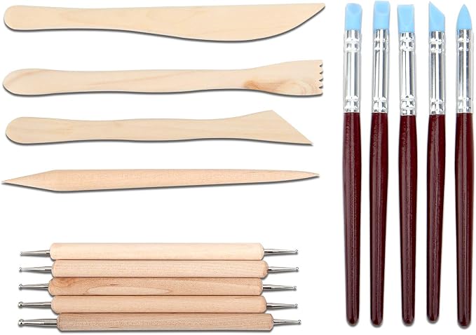 Blisstime 42pcs Pottery Tools, Clay Sculpting Tool Kit Air Dry Clay Tools - Image 7