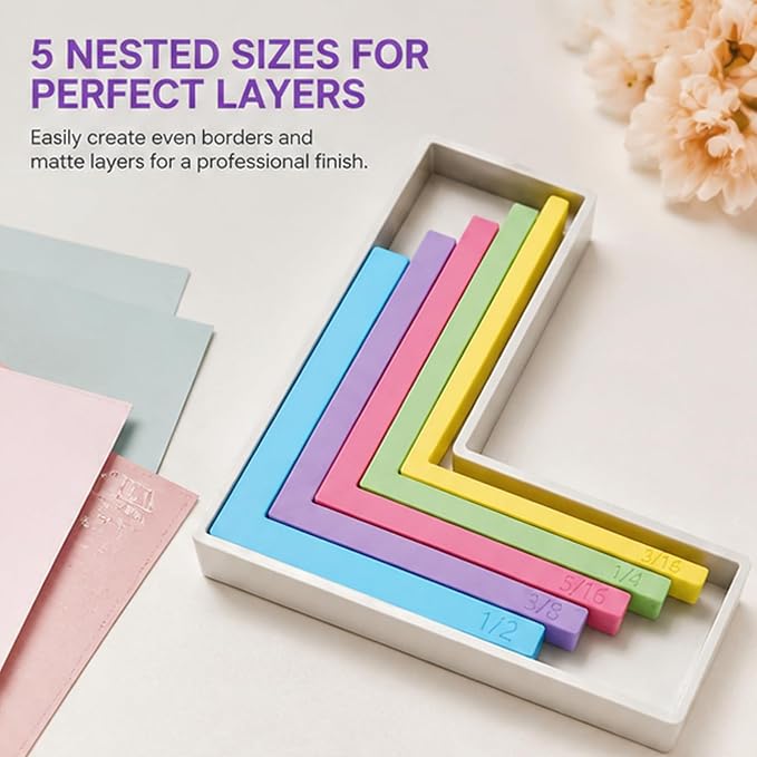 7pcs Paper Crafting Alignment Guides - Image 3