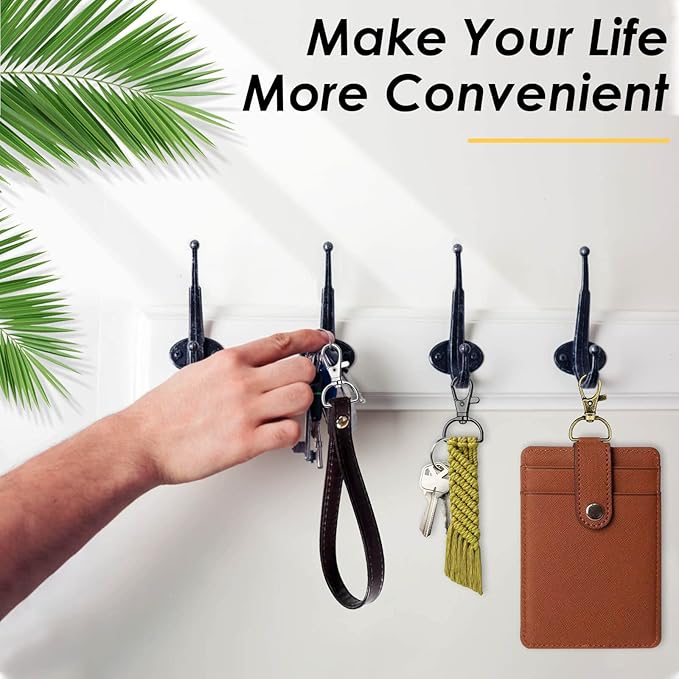 Swivel Clasp Hooks, Anezus 80Pcs Key Chain Clip Hooks, D Ring Clip Lanyard - Image 6