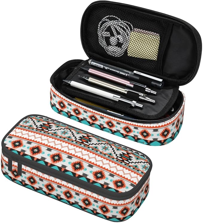 Aztec Ethnic Tribal Pencil Case Organizer Big Capacity Pencil Pouch Stationery by Unknown