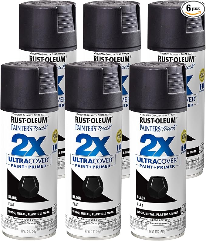 Rust-Oleum 334020-6PK Painter's Touch 2X Ultra Cover Spray Paint, 12 oz by Rust-Oleum