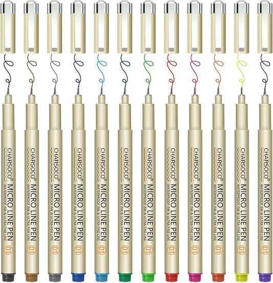 01 Micro Pen, Fine Point Pen by CHARSOCO