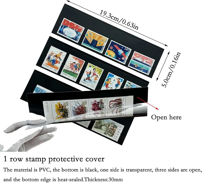 Philatelic Display Black Card Stamp Cover Stamp Collection Stamp Storage - Image 2