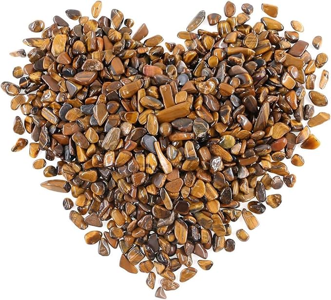 Decorative Rocks, 1 Lb/460g Tiger's Eye Stones Irregular Gem Pebbles Quartz - Image 2