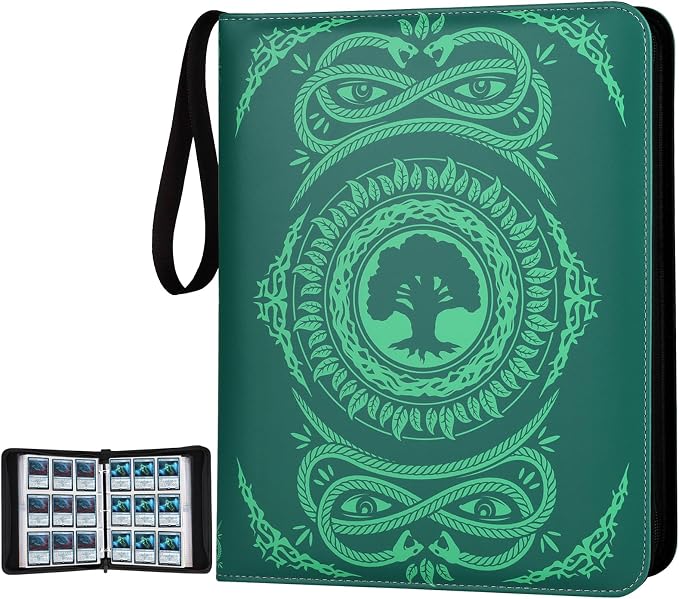 9-Pocket Card Binder for MTG, 720 Double Sided Pocket PU Trading Collection by MTGPRO