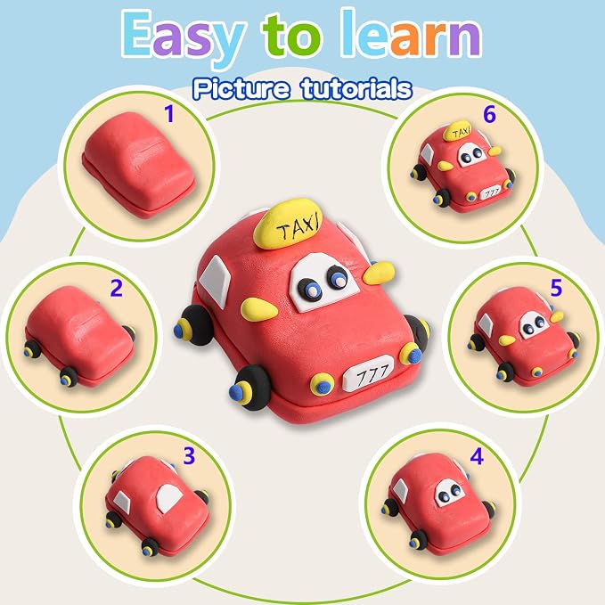 EDIFON Air Dry Clay Kit, 36 Colors Modeling Clay - Image 6