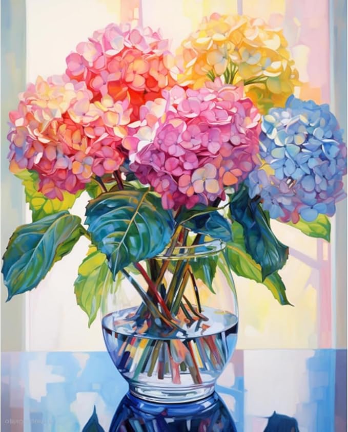 Flower Stamped Cross Stitch Kits by WUSARPLY