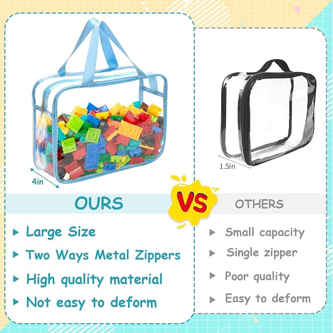8 Packs 8 Colors Large Toy Storage Bags - Image 5