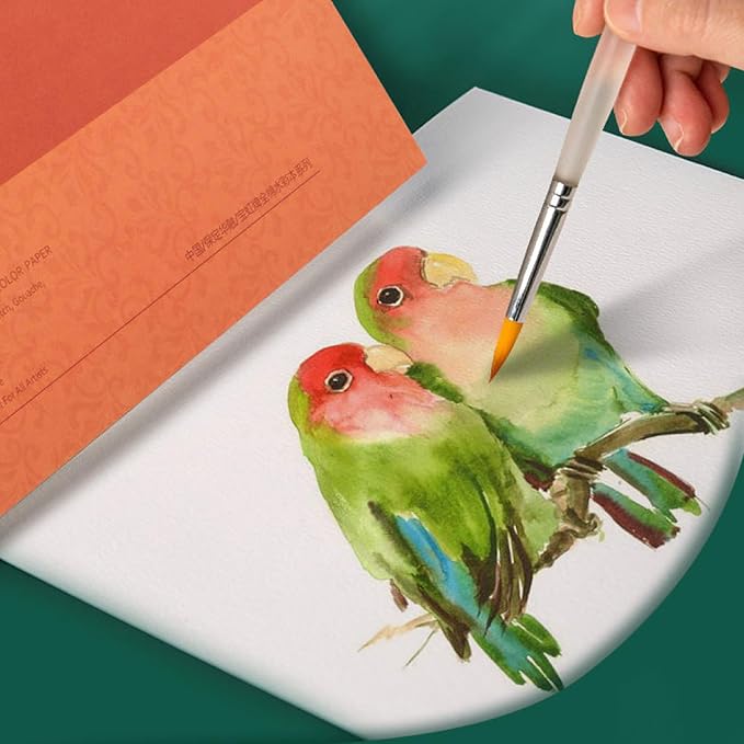 MEEDEN 15X10.2" Watercolor Paper Block, 20 Sheets, Smooth Surface 100% Cotton - Image 5