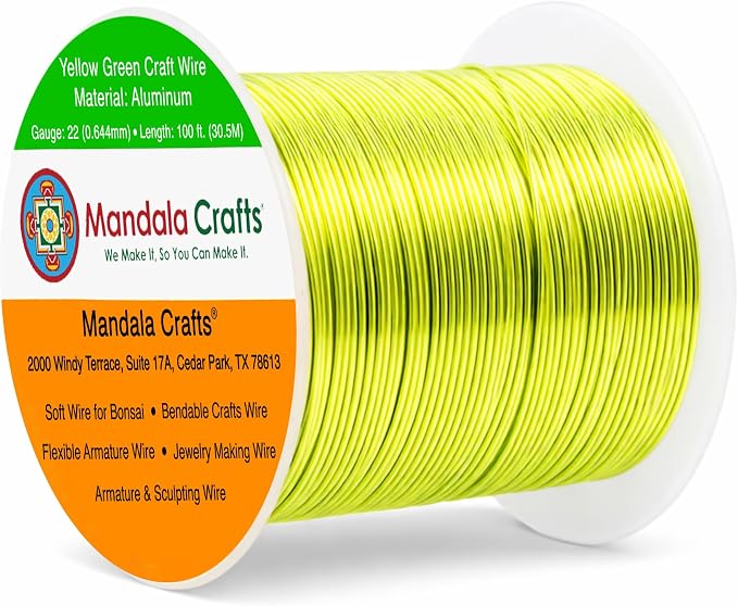 Mandala Crafts 22 Gauge Anodized Aluminum Craft Wire by MandalaCrafts