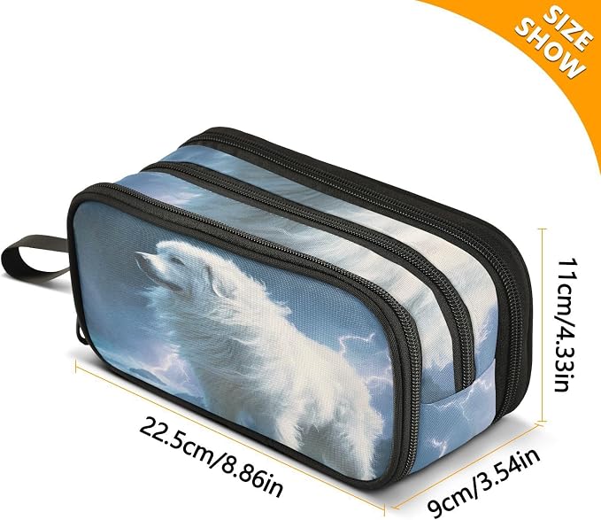 Great Pyrenees Dog Pencil Case Box Boys Girls Large Pencil Pouch Zipper - Image 7