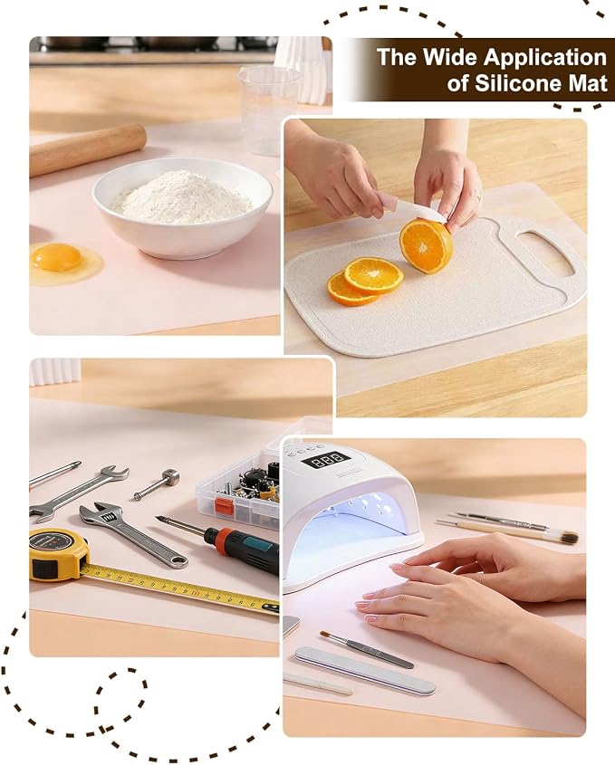 Large Crafting Silicone Mat, Epoxy Resin, Scrapbooking, Heat Resistant Nonstick - Image 6
